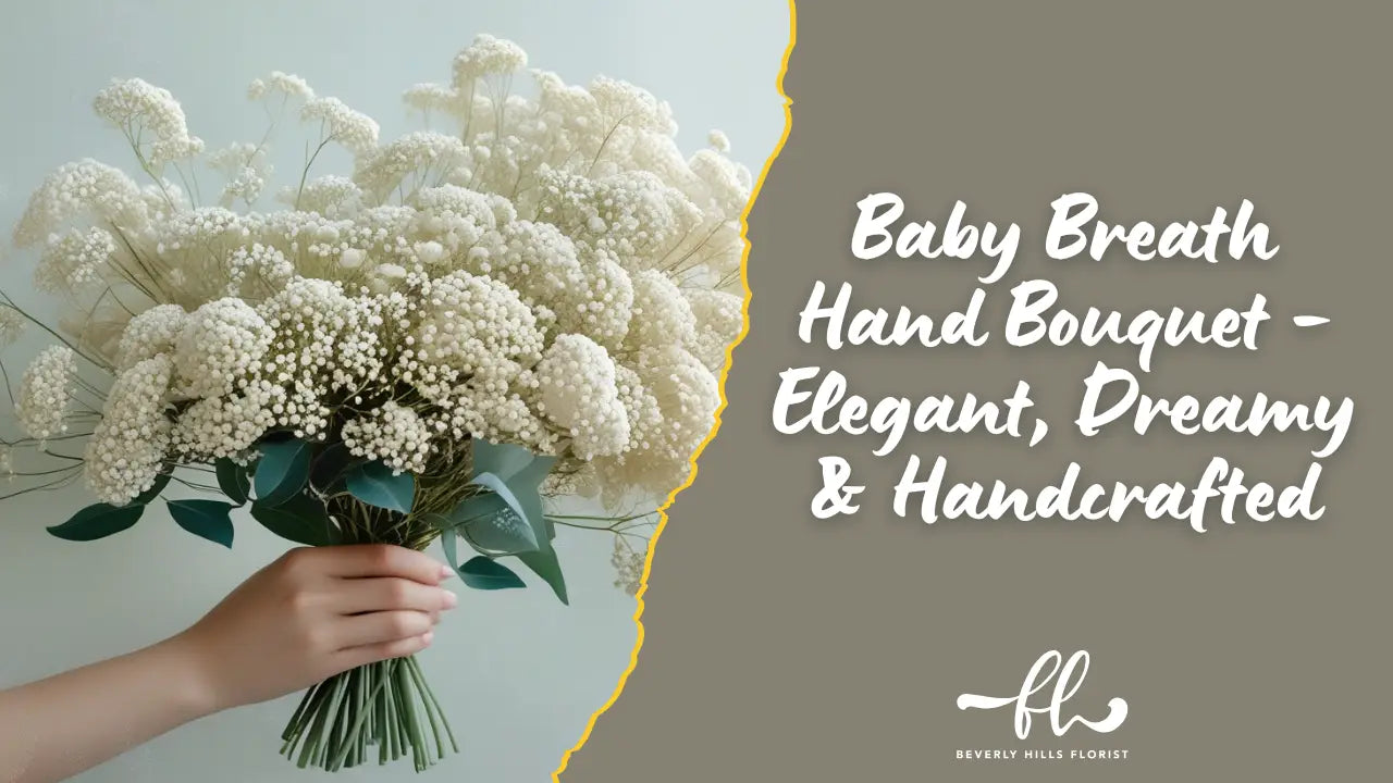 Baby Breath Hand Bouquet – Elegant Dreamy & Handcrafted
