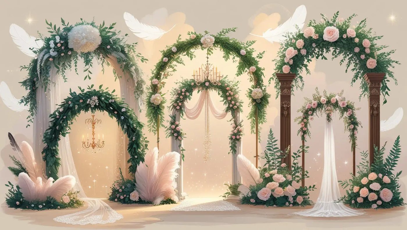 How To Attach Fake Flowers To Wedding Arch?