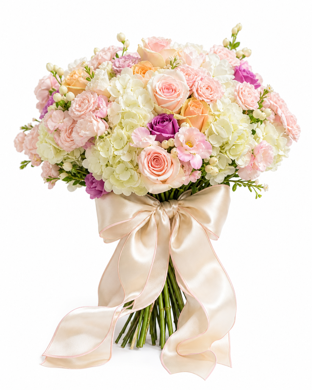 Pastel Perfection Hand Bouquet | Hand-Tied Designer Bouquet | Beverly Hills Florist
