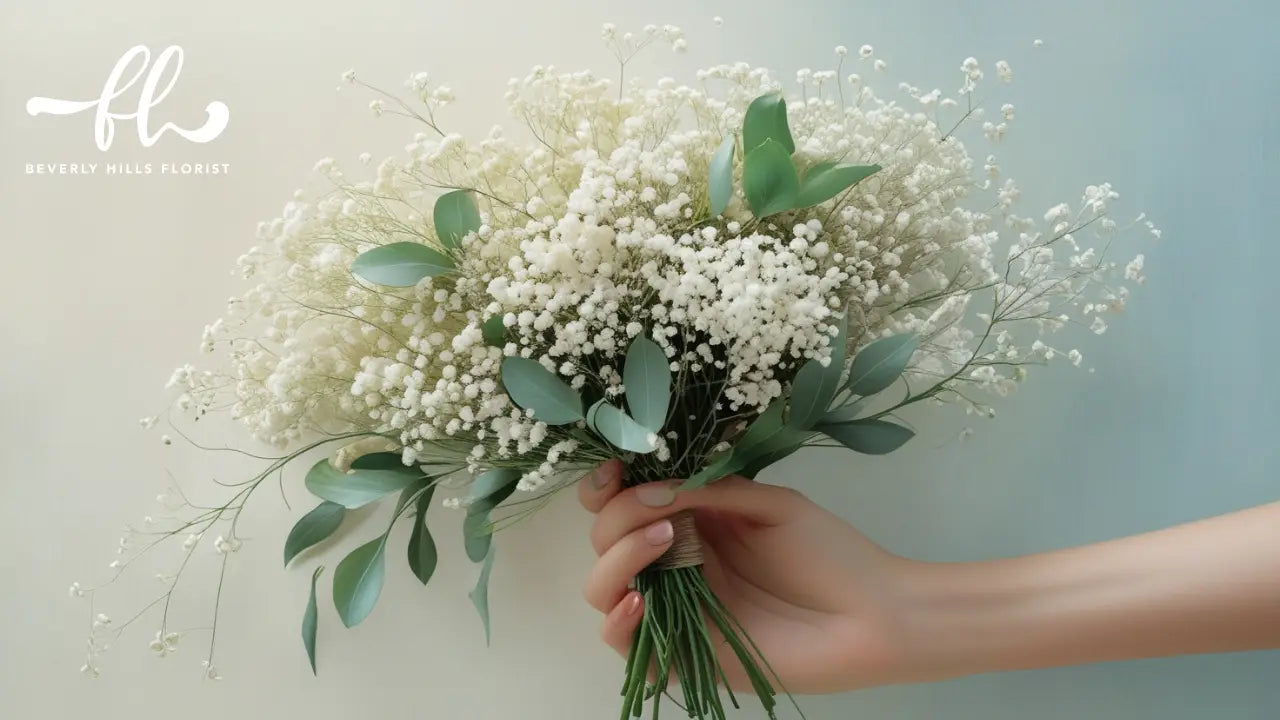 Baby Breath Hand Bouquet – Elegant Dreamy & Handcrafted