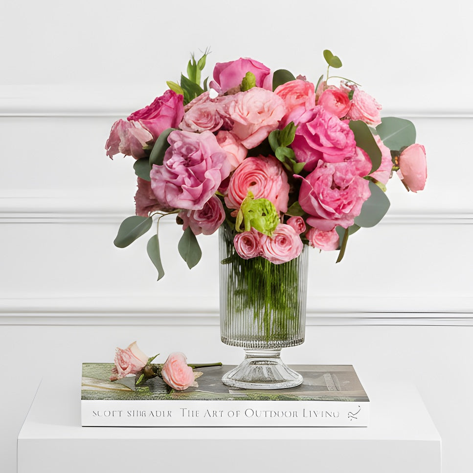 A Case of Hot Fever Designer's Choice arrangement | Beverly Hills Florist