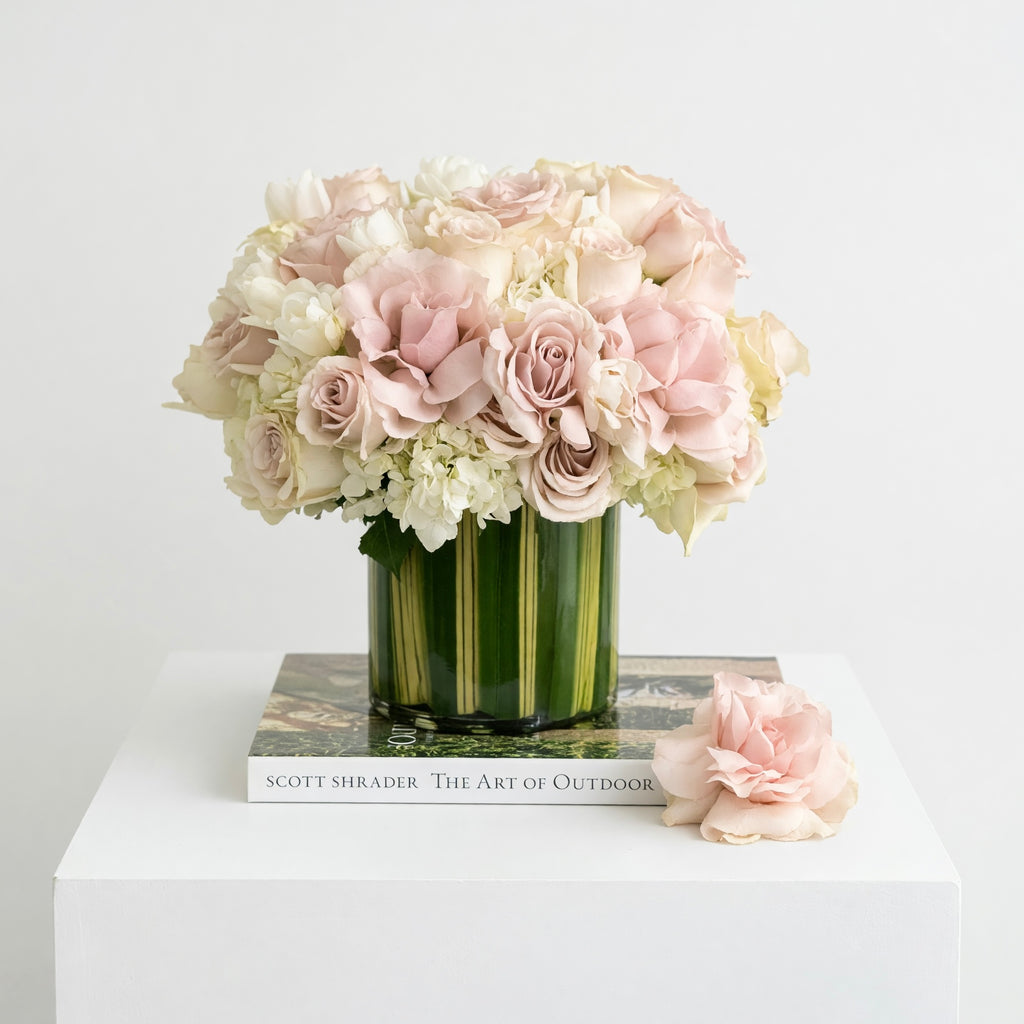 Timeless Beauty cream and white classic arrangement | Beverly Hills Florist