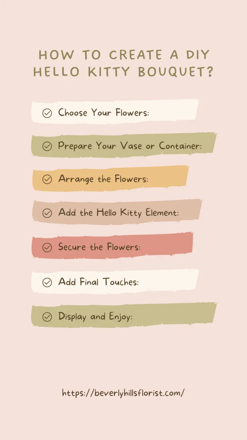 Charming Hello Kitty Bouquet The Perfect Blend of Flowers and Fun