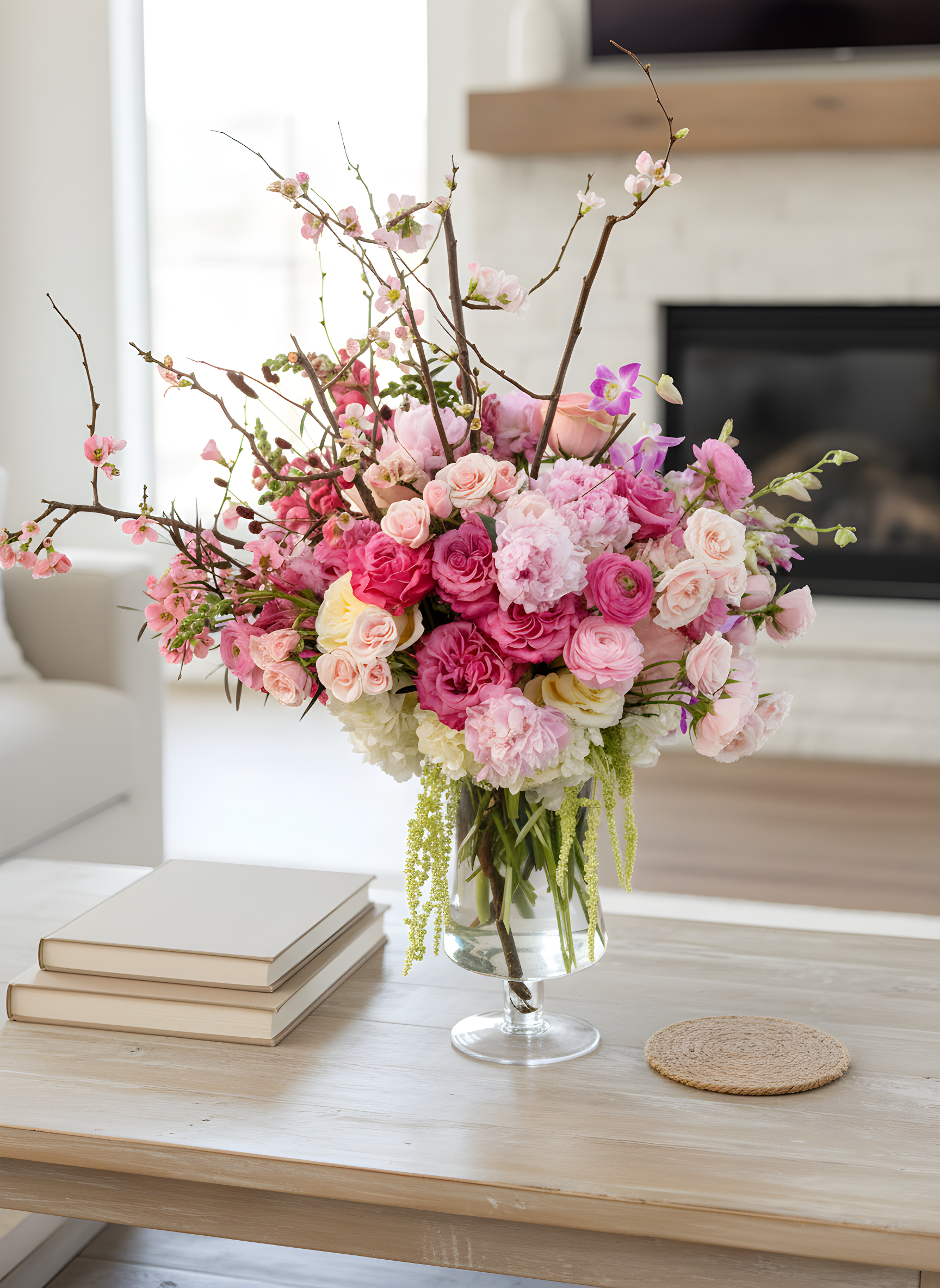 Pinks From My Garden floral arrangement | Beverly Hills Florist