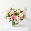 Designer's Choice soft and blush roses arrangement | Beverly Hills Florist