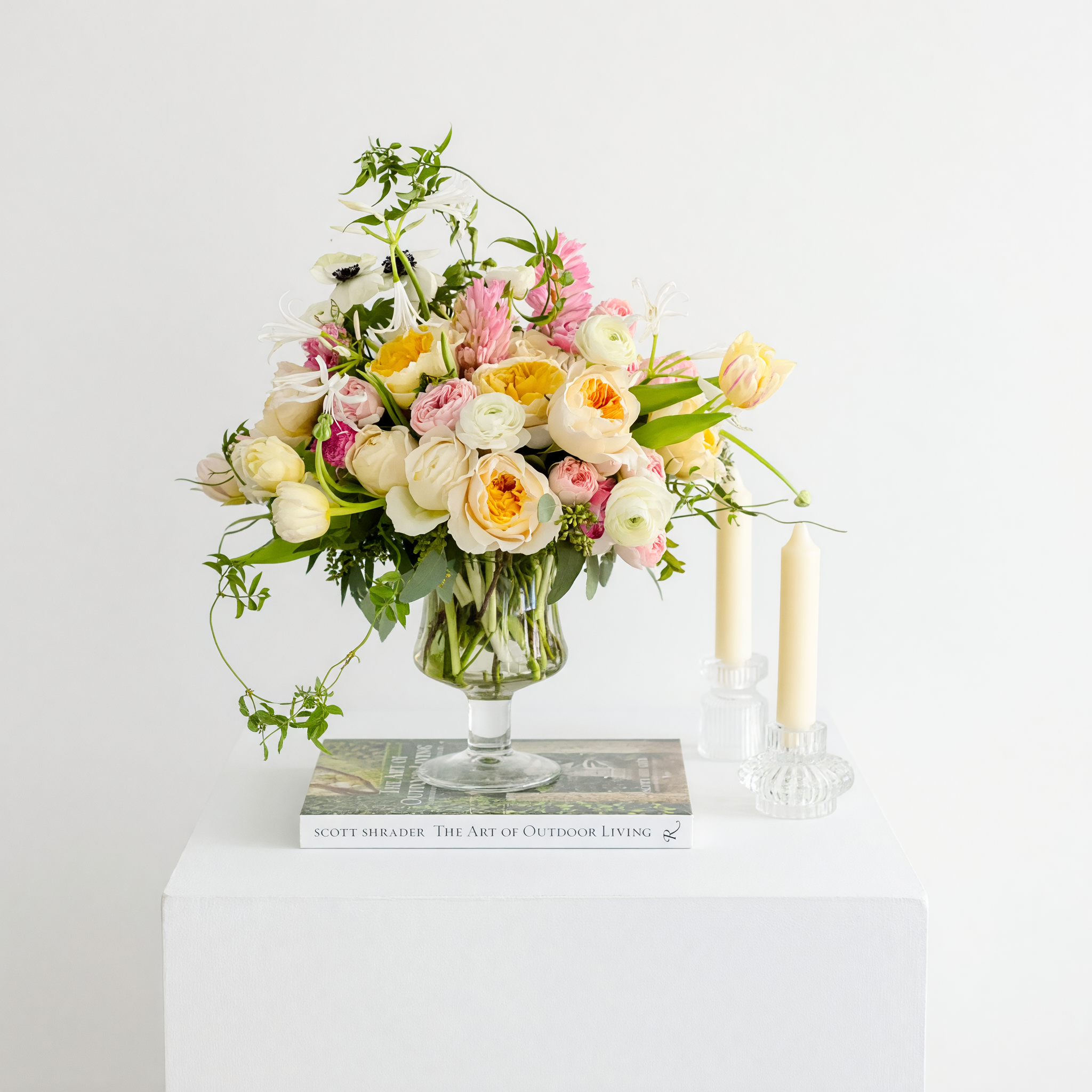 Making Me Blush blush floral arrangement | Beverly Hills Florist