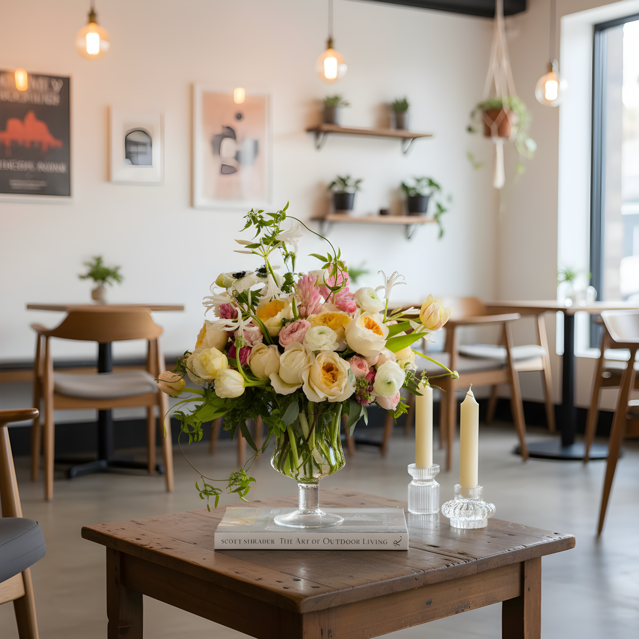 Making Me Blush blush floral arrangement | Beverly Hills Florist