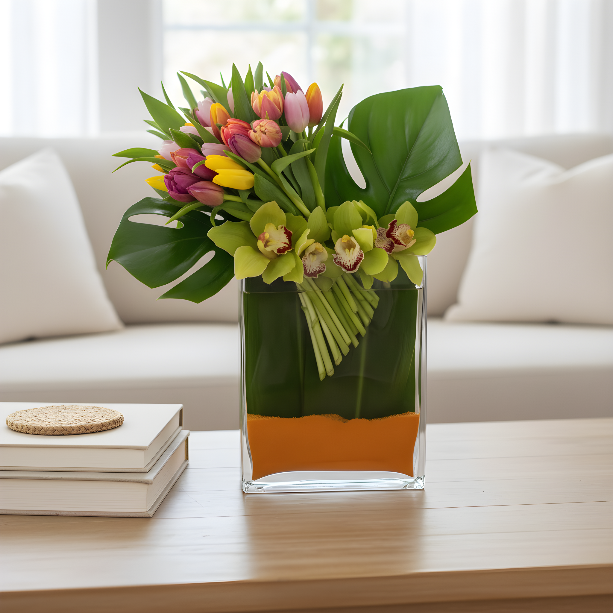 Tulips in spring arrangement | Beverly Hills Florist