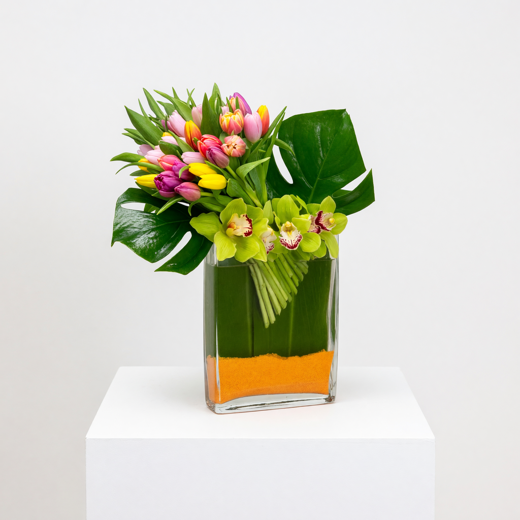 Tulips in spring arrangement | Beverly Hills Florist