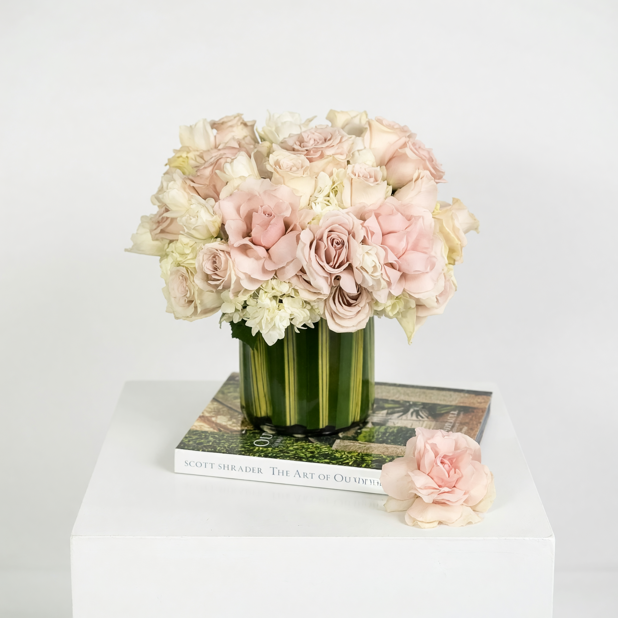 Timeless Beauty cream and white classic arrangement | Beverly Hills Florist