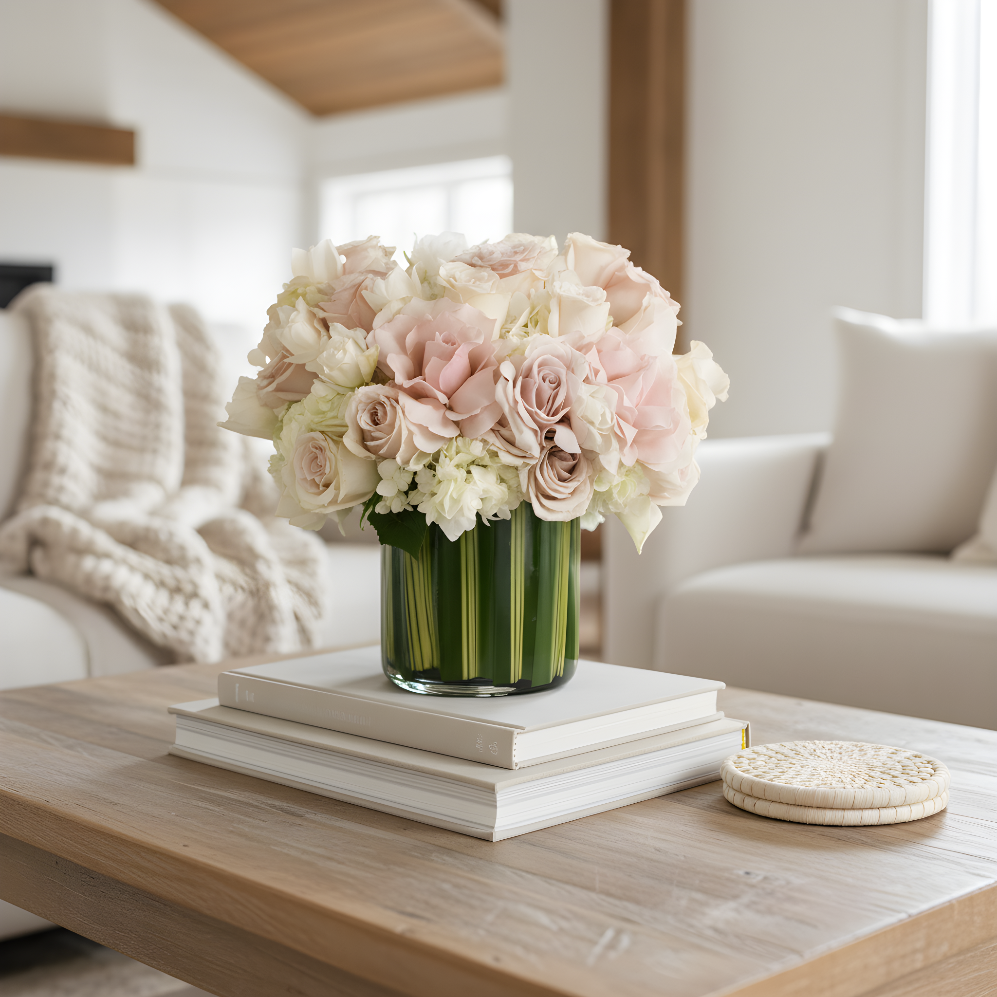 Timeless Beauty cream and white classic arrangement | Beverly Hills Florist