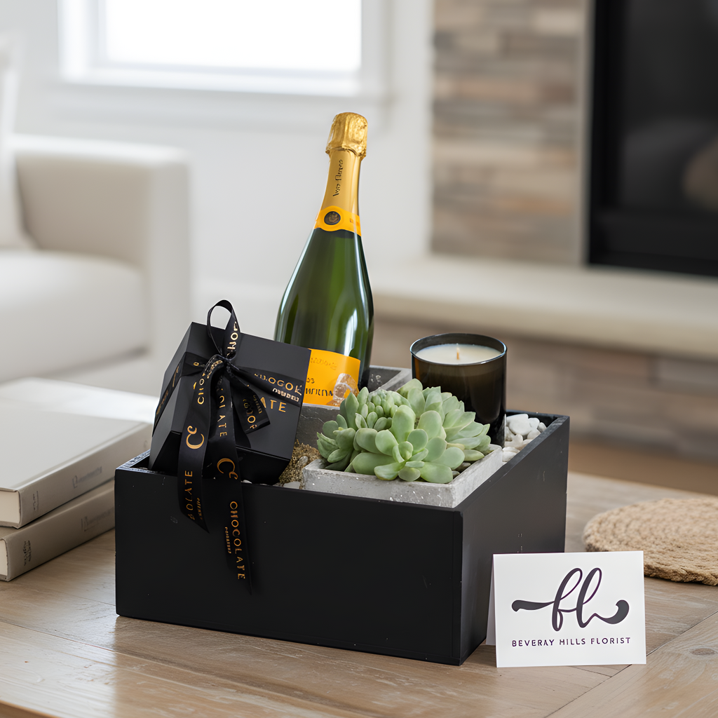 Celebratory Splendor Rustic Elegance gift ensemble | Beverly Hills Florist