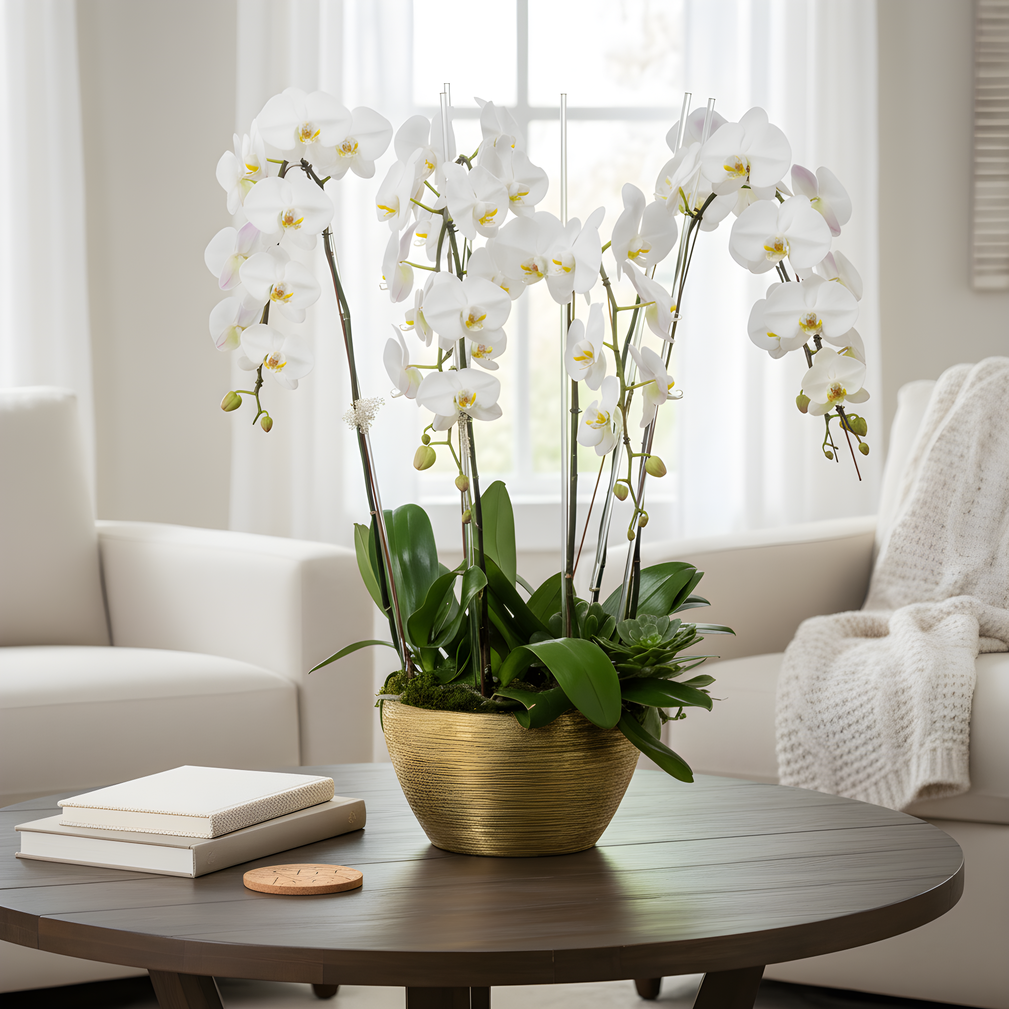 Golden Elegance floral arrangement | Beverly Hills Florist