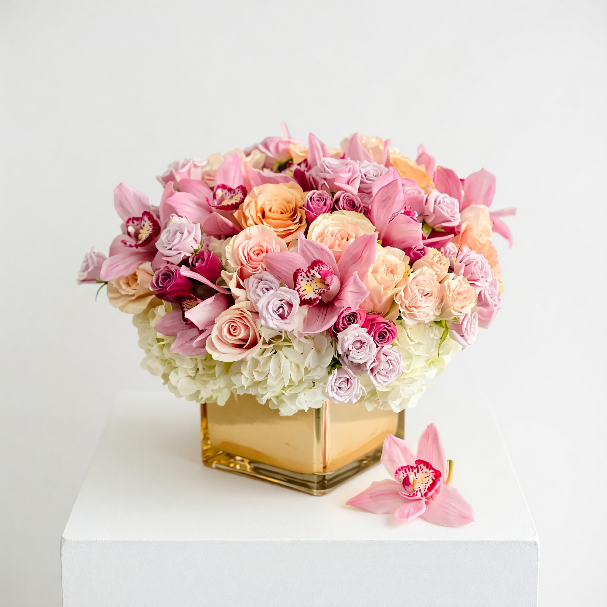 Gold Finger floral arrangement | Beverly Hills Florist