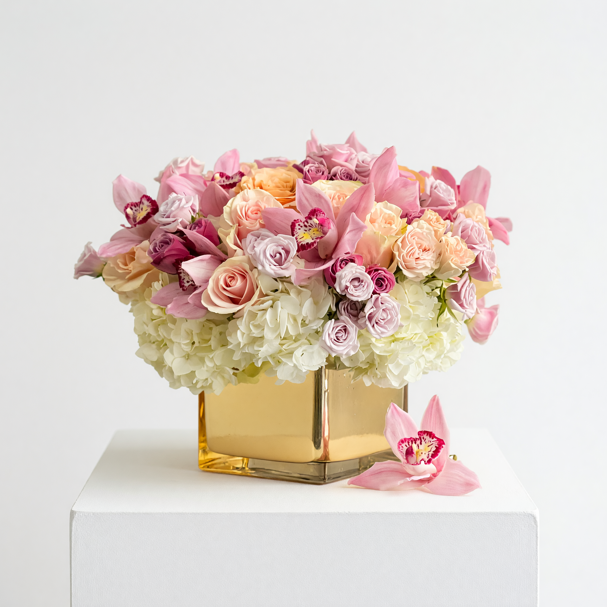 Gold Finger floral arrangement | Beverly Hills Florist
