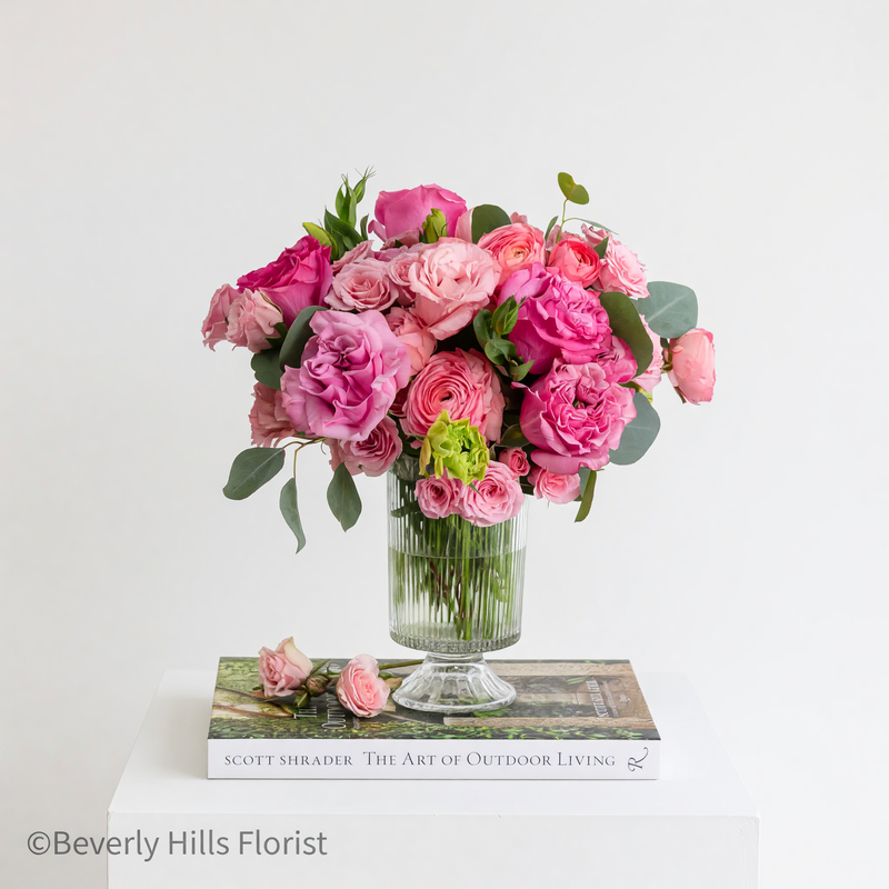 A Case of Hot Fever Designer's Choice arrangement | Beverly Hills Florist