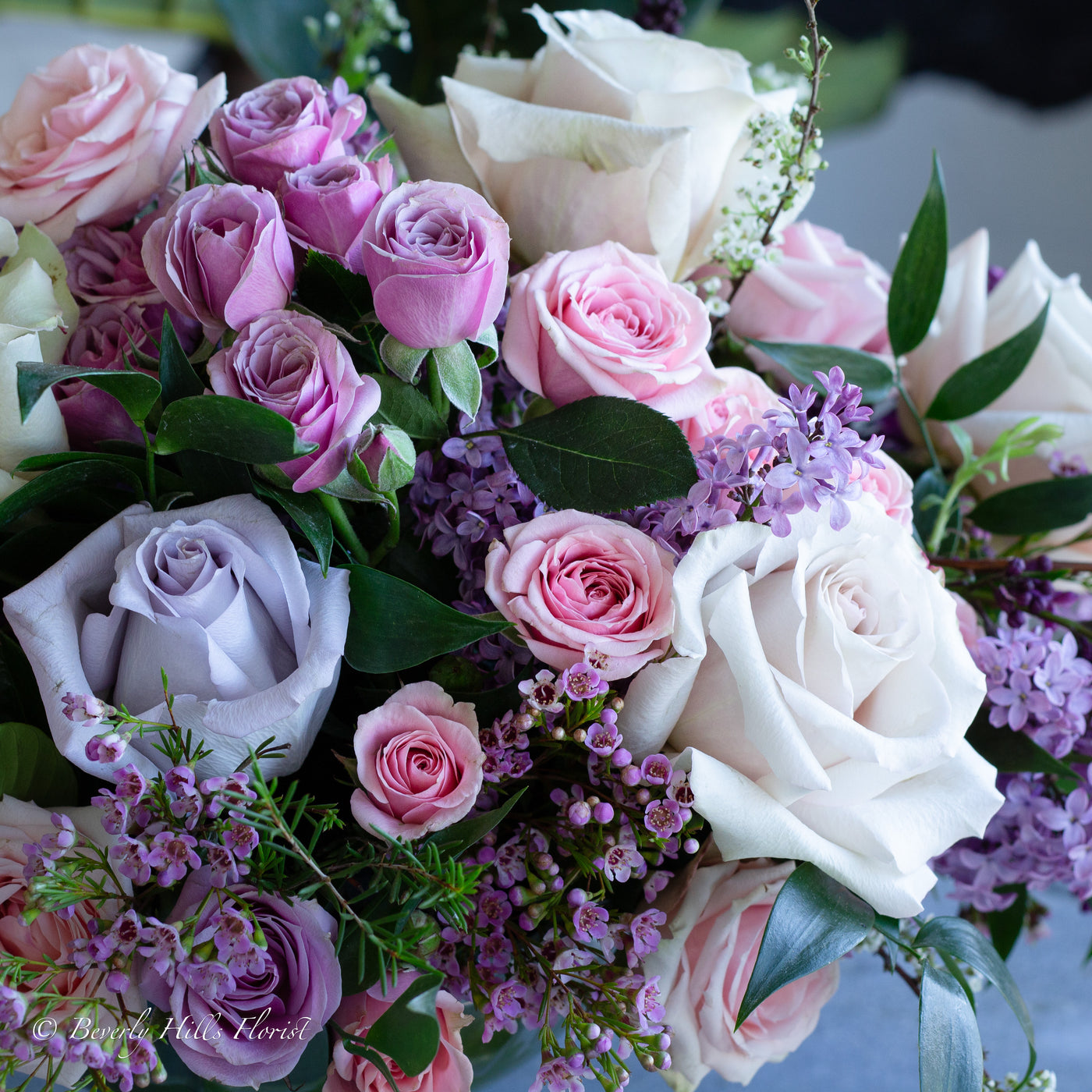 A Symphony of Lilacs and Roses
