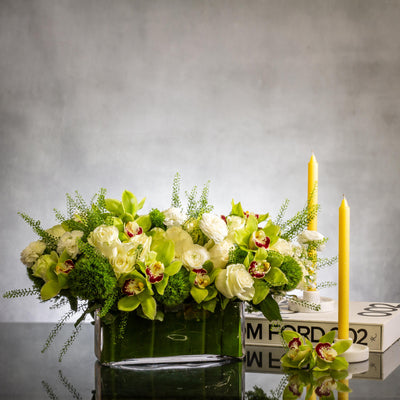 Green and White Classic - beverlyhillsflorist