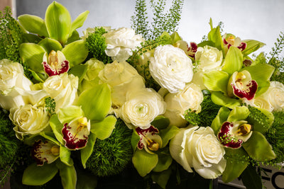 Green and White Classic - beverlyhillsflorist