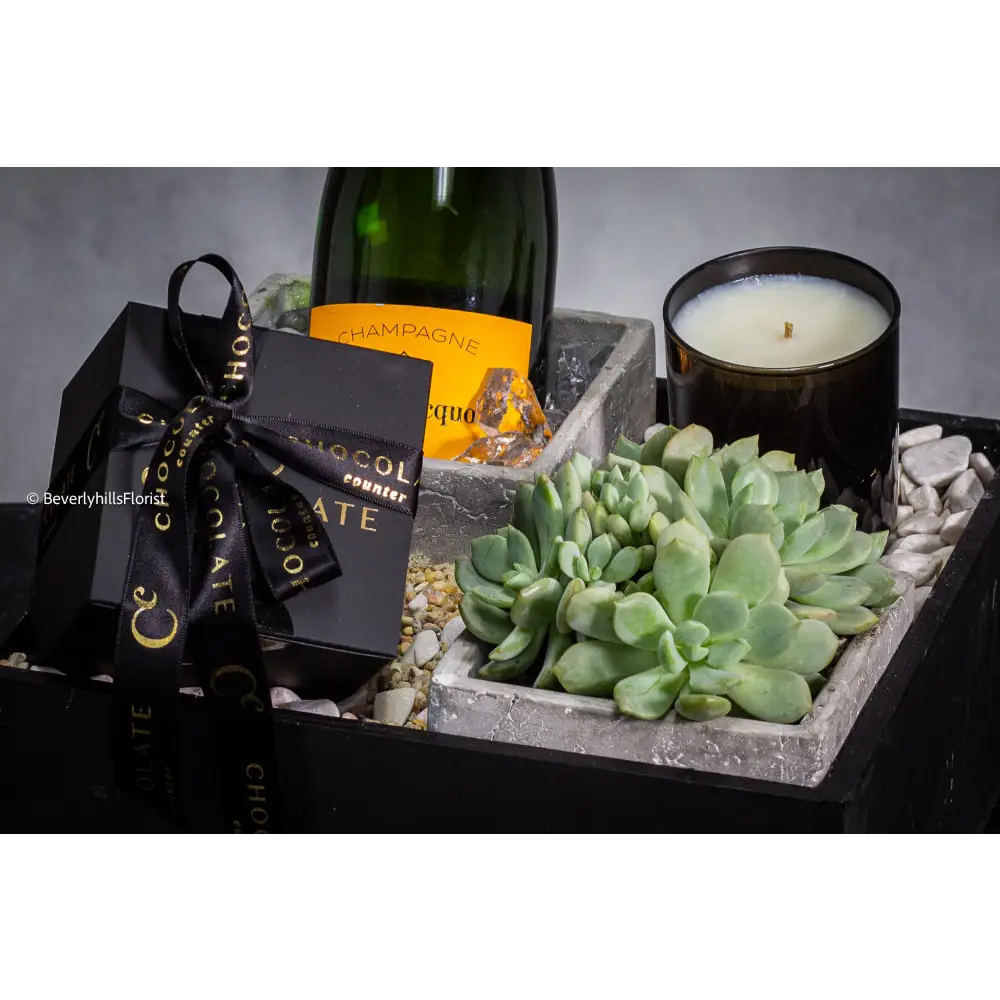 Celebratory Splendor- Rustic Elegance Gift Ensemble - beverlyhillsflorist