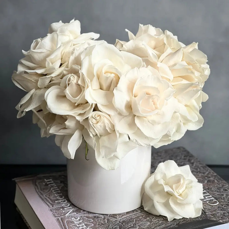 Cream Reflexed Roses | Beverly Hills Florist