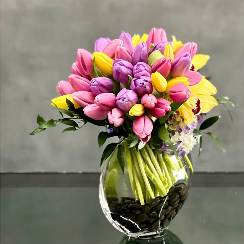 Fanciful Spring Tulips - Same Day Flower Delivery Beverly Hills ...