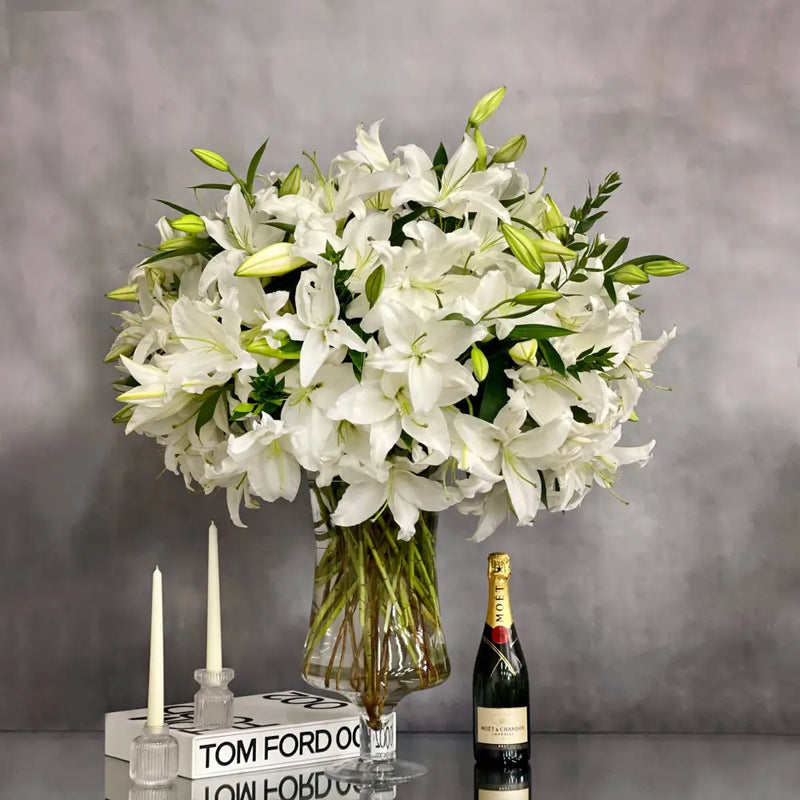 Lily Galore Casablanca lily arrangement | Beverly Hills Florist
