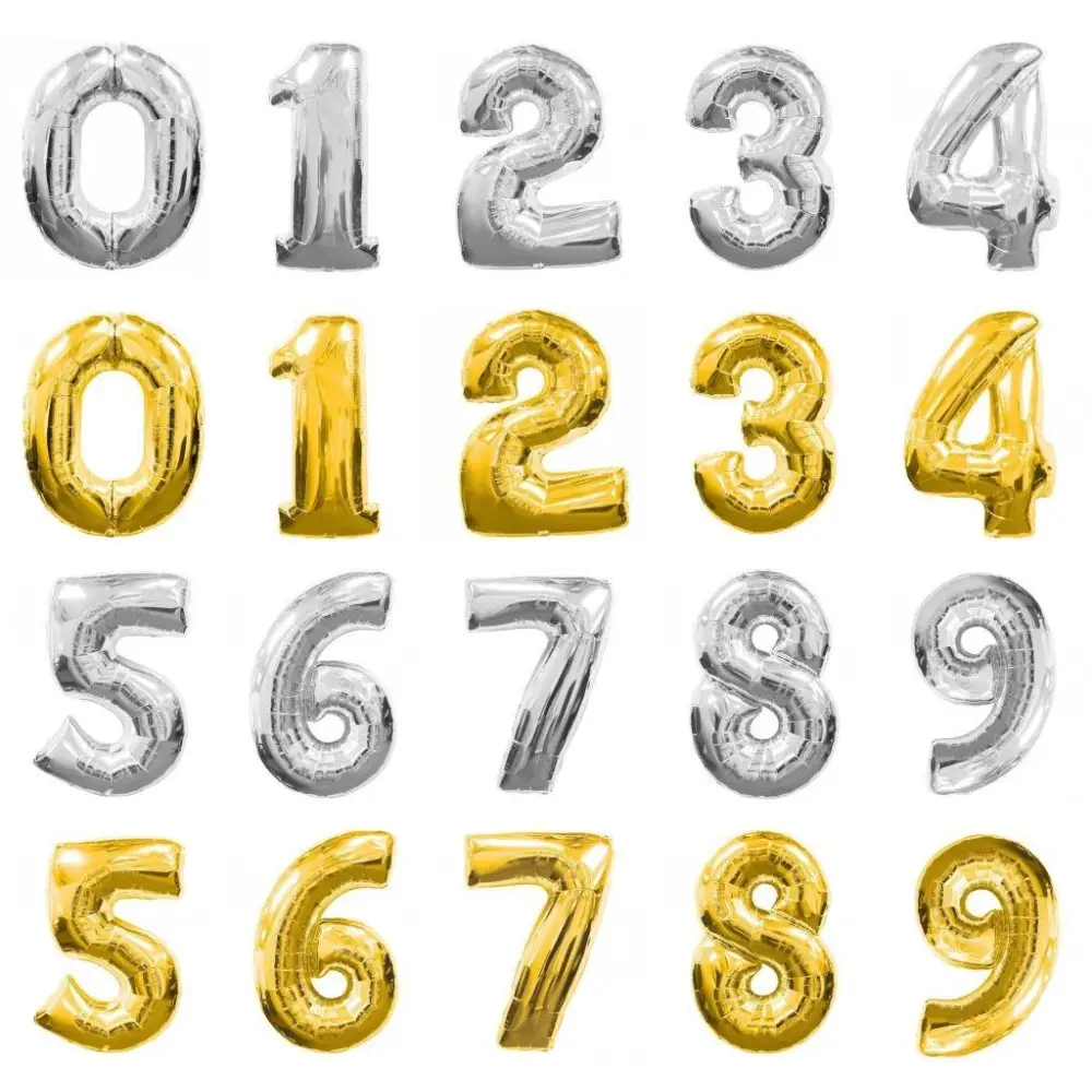 Number Balloons - beverlyhillsflorist