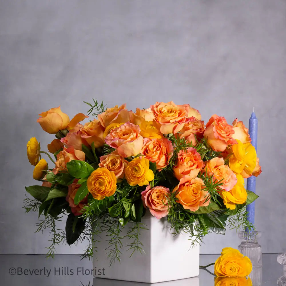 The Tale of Orange Roses - Same Day Flower Delivery Beverly Hills ...