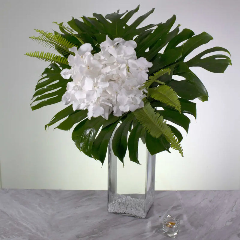 White Vanda Bliss orchid arrangement | Beverly Hills Florist