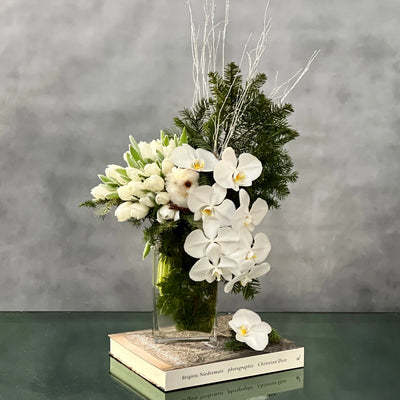 White Holiday Tulips - Designers Choice - beverlyhillsflorist