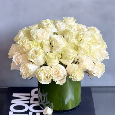 Wonderful Roses In White