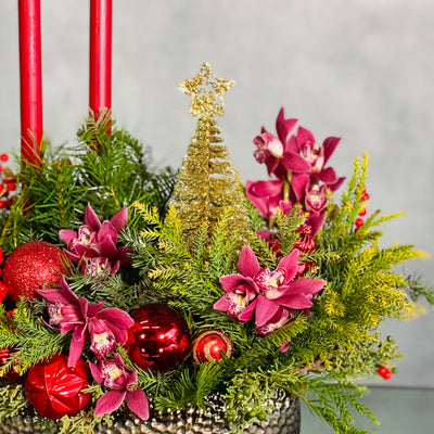 The Holiday Centerpiece - beverlyhillsflorist