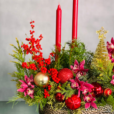 The Holiday Centerpiece - beverlyhillsflorist