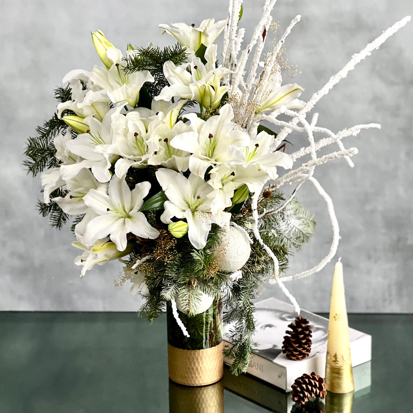 Holiday Lillies - beverlyhillsflorist