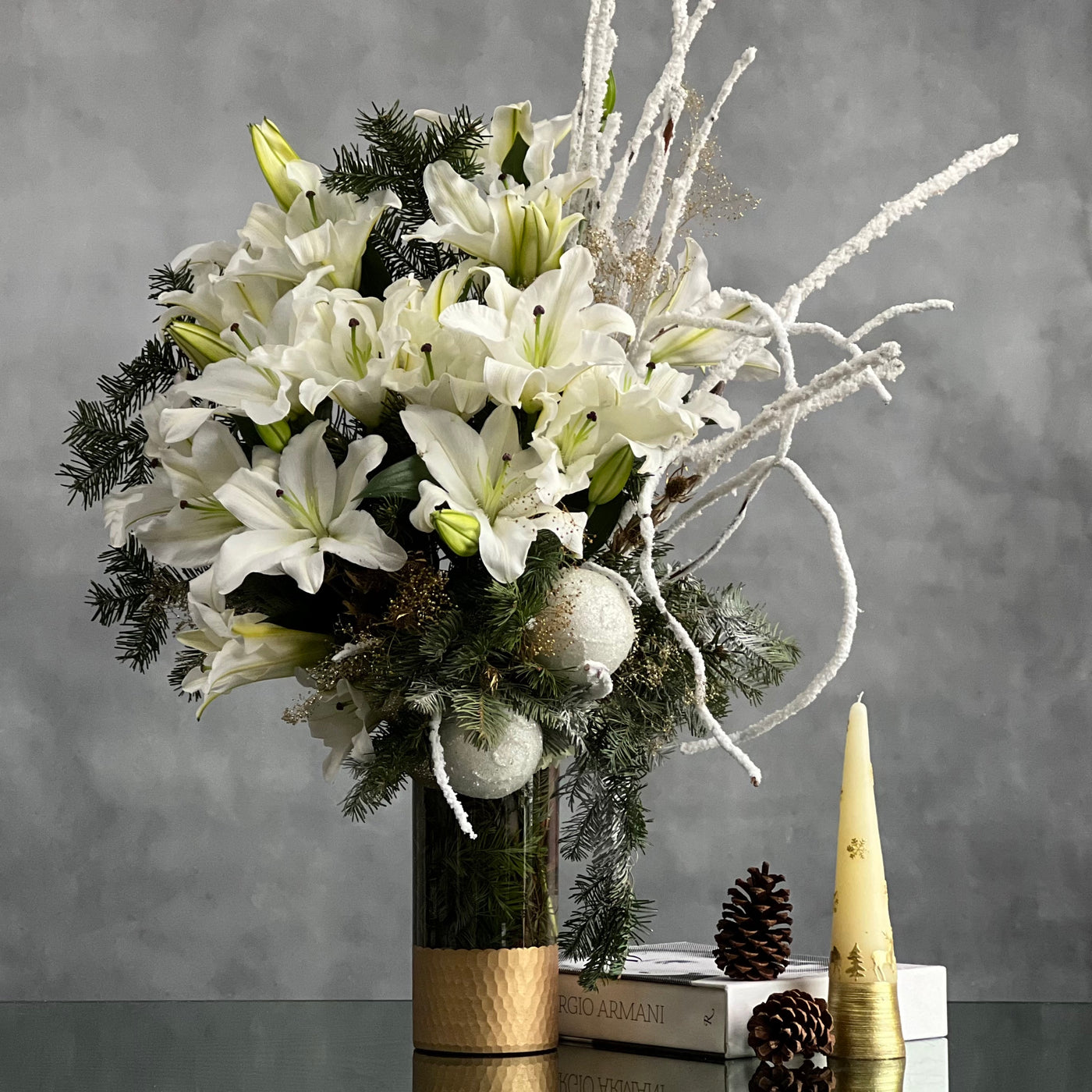 Holiday Lillies - beverlyhillsflorist