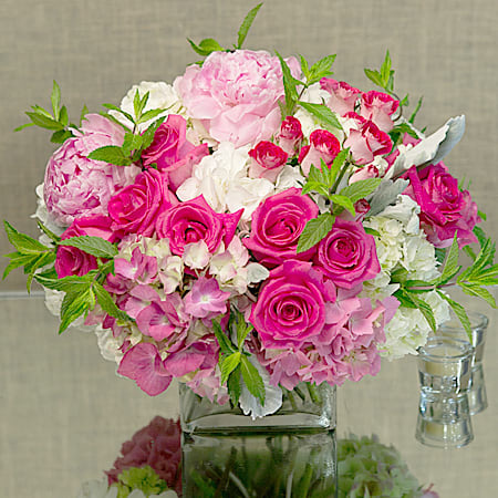 Pink and White Seasonal Mix- Designer's Choice - beverlyhillsflorist